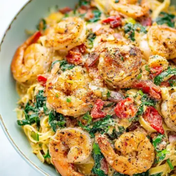 Tuscan Shrimp Pasta