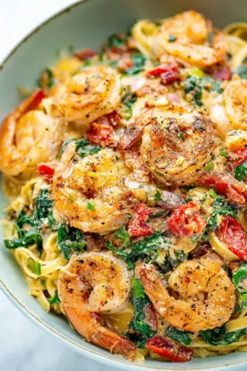 Tuscan Shrimp Pasta