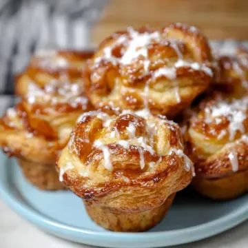 Peach Pie Cruffins