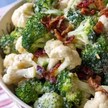 Broccoli Cauliflower Salad