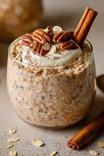 Cinnamon Roll Overnight Oats