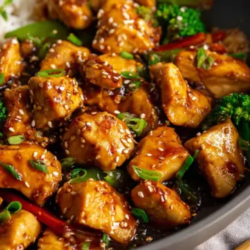 Honey Garlic Chicken Stir Fry-A 20 Minute Meal