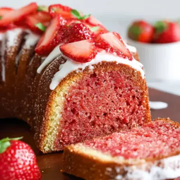 Strawberry Pound Cake