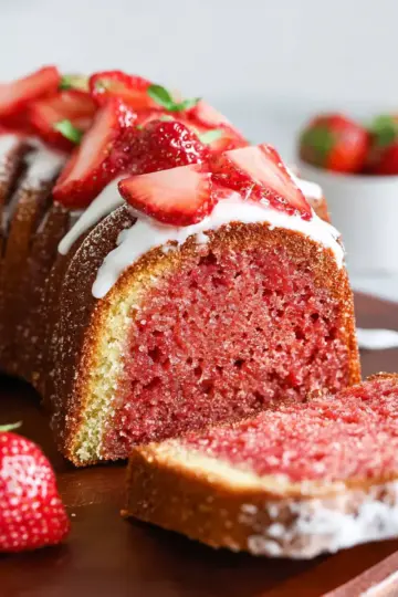 Strawberry Pound Cake