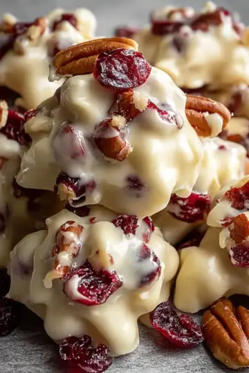 White Chocolate Cranberry Pecan Clusters