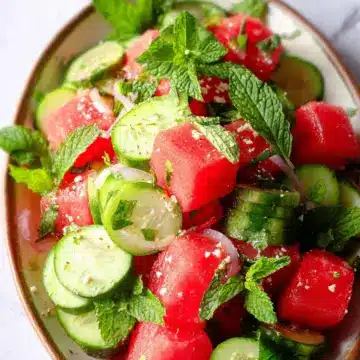 Cucumber Watermelon Salad