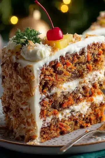 Christmas Hawaiian Carrot Pineapple Cake