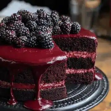 Blackberry Velvet Gothic Cake