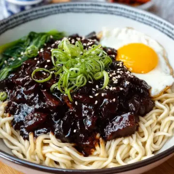 Jajangmyeon (Korean Black Bean Noodles)