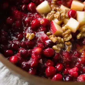 Apple Walnut Cranberry Sauce