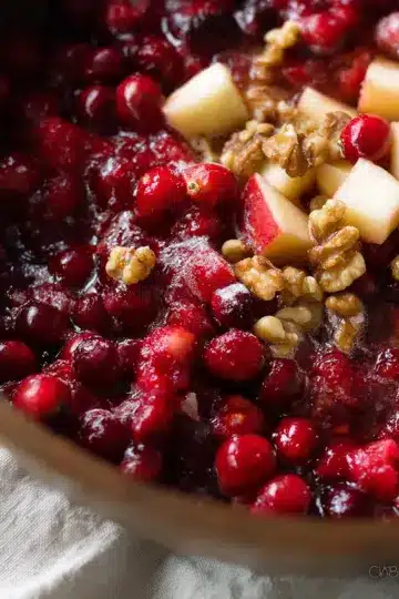 Apple Walnut Cranberry Sauce
