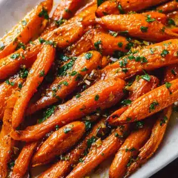 Honey-Garlic Butter Roasted Carrots