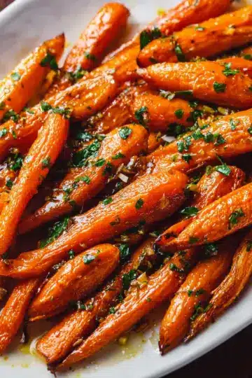 Honey-Garlic Butter Roasted Carrots