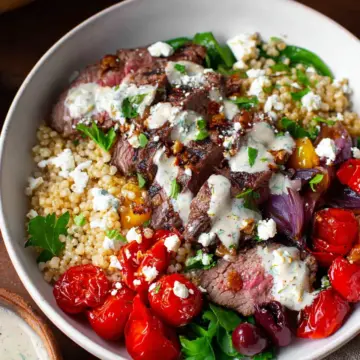 Mediterranean Steak Grain Bowl