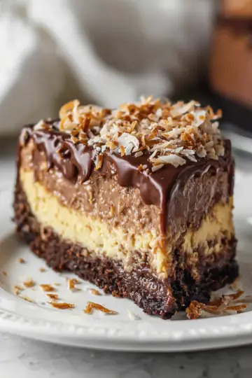 German Chocolate Cheesecake