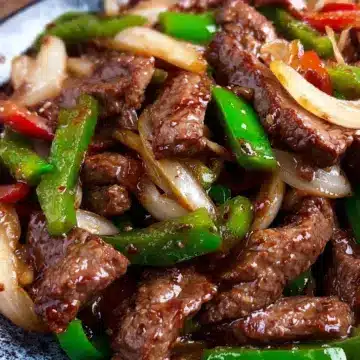 Pepper Steak with Onion Stir Fry