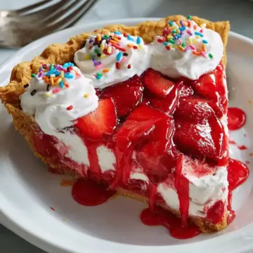 Strawberry Pop Tart Pie