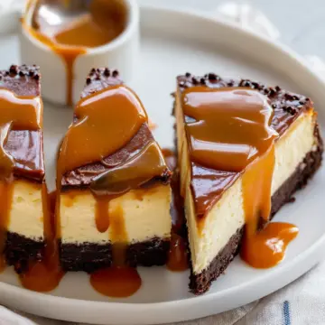 Caramel Brownie Cheesecake