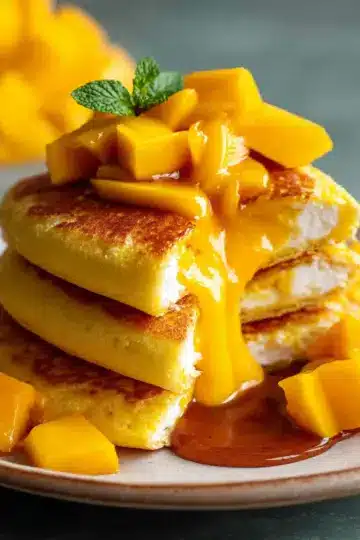 Mango pancakes