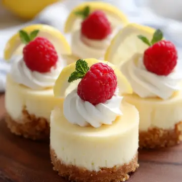 Mini Lemon Cheesecakes