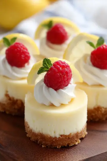Mini Lemon Cheesecakes