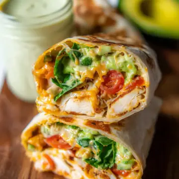 Chipotle Ranch Grilled Chicken Burritos (Taco Bell Copycat Recipe)