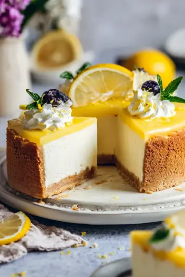 Vegan Lemon Cheesecake Pie Recipe