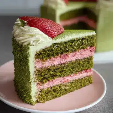 Strawberry Matcha Cake