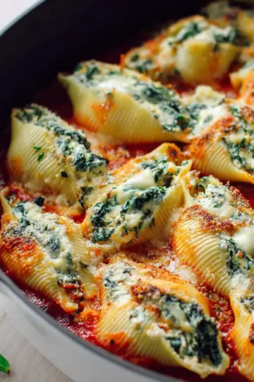 Spinach and Ricotta Stuffed Shells