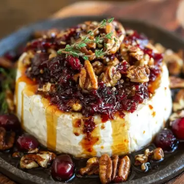 Cranberry Pecan Baked Brie