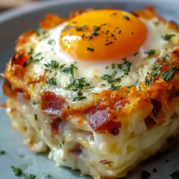 Baked Eggs Napoleon