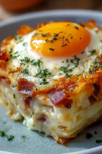 Baked Eggs Napoleon