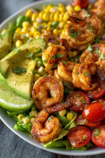 Grilled Shrimp, Avocado, and Corn Salad Recipe