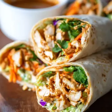 Peanut Chicken Wrap Recipe