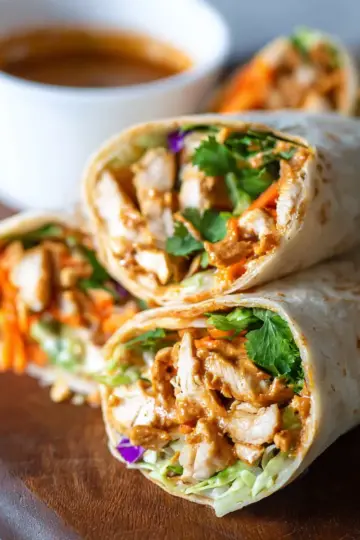 Peanut Chicken Wrap Recipe