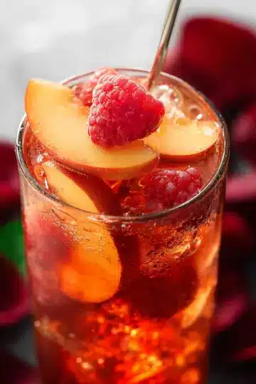 Bellini Peach Raspberry Iced Tea
