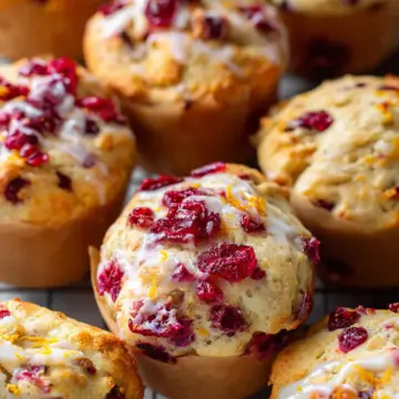 Cranberry Orange Cottage Cheese Muffins