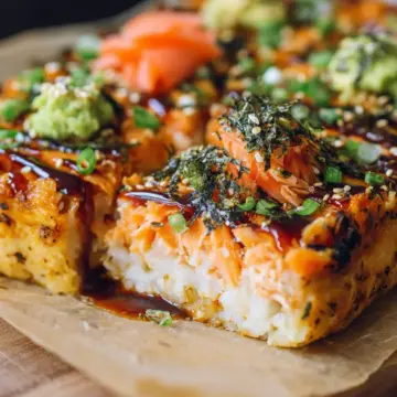 Salmon Sushi Bake