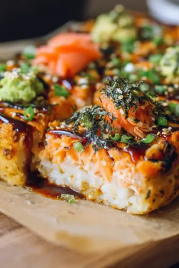 Salmon Sushi Bake